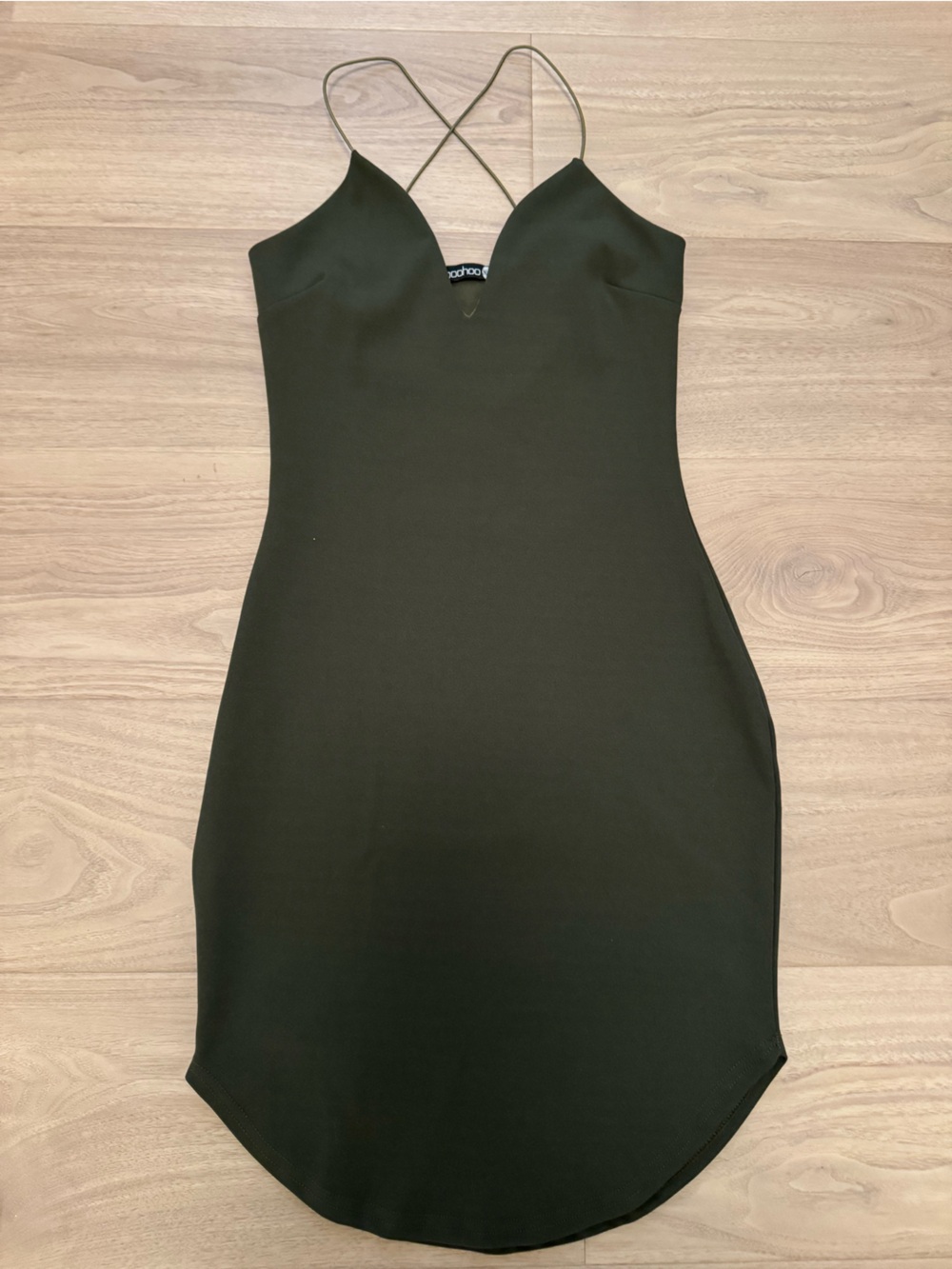 Black Strappy Bodycon Dress